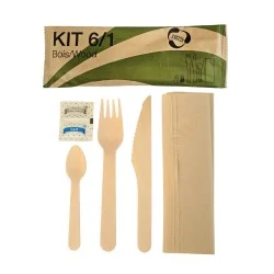 Kits Couverts 6 En 1 En Bois